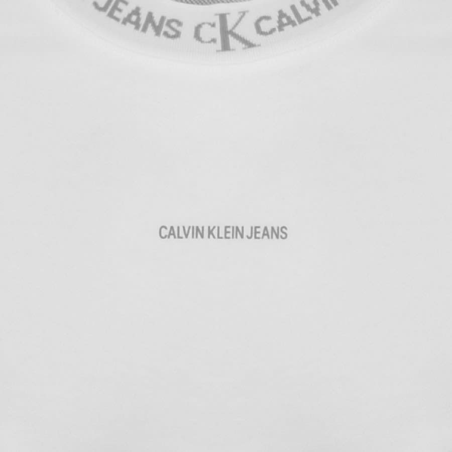 Alternative Image for ProductCalvin Klein Jeans Jacquard Sweatshirt White3